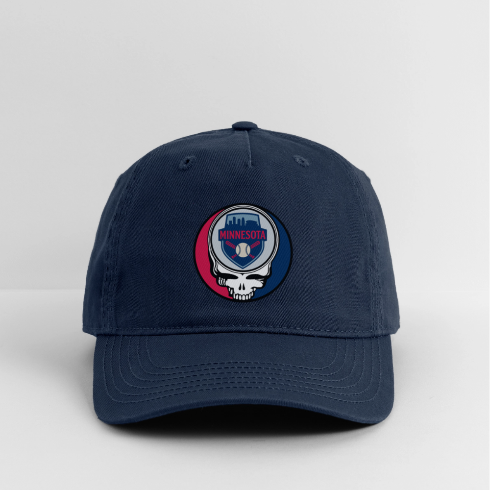 Ball Park Edition | Minnesota Twins Stealie Baseball Dad Hat - navy
