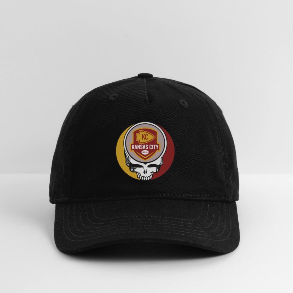 Gridiron Edition | Kansas City Chiefs Stealie Baseball Dad Hat - black