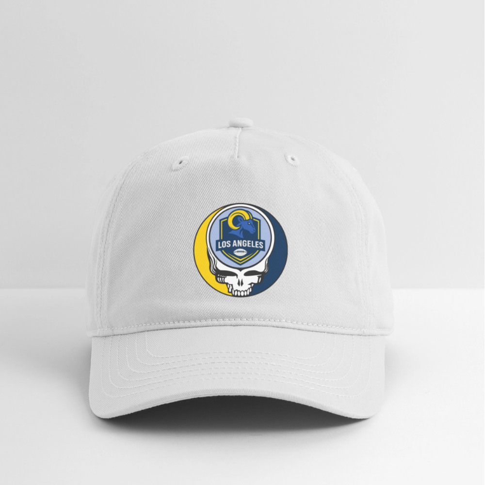 Gridiron Edition | Los Angeles Rams Stealie Baseball Dad Hat - white