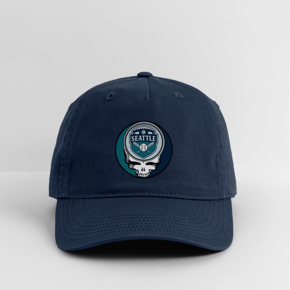 Ball Park Edition | Seattle Mariners Stealie Baseball Dad Hat - navy