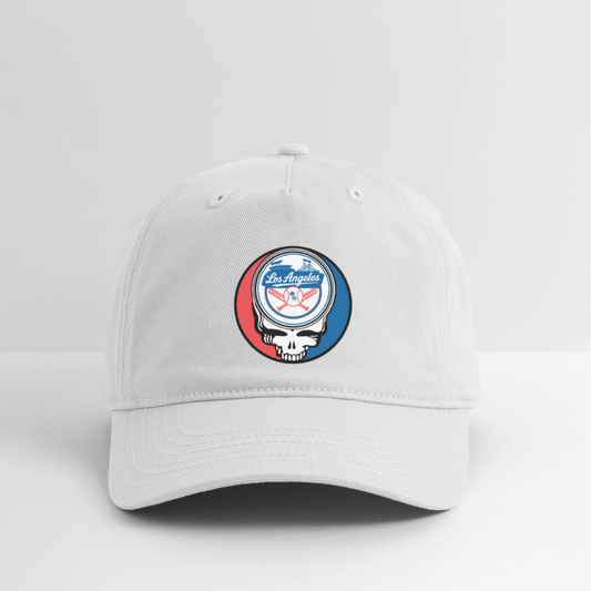 Ball Park Edition | Los Angeles Dodgers Stealie Baseball Dad Hat - white