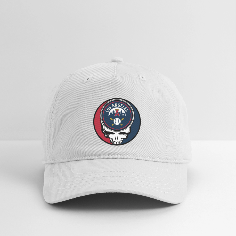 Ball Park Edition | Los Angeles Angels Stealie Baseball Dad Hat - white