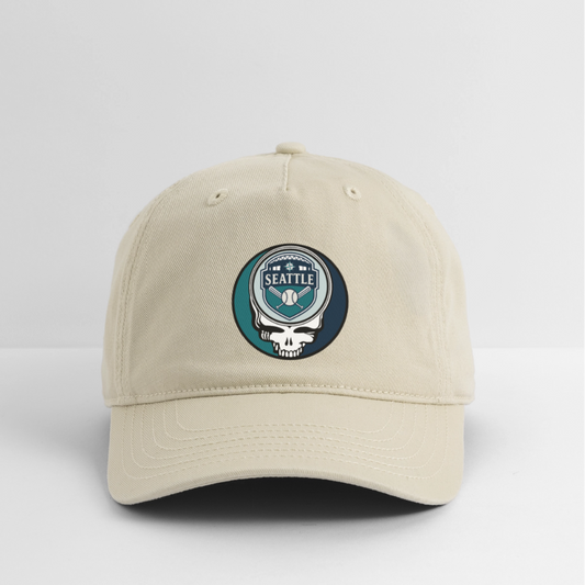 Ball Park Edition | Seattle Mariners Stealie Baseball Dad Hat - khaki