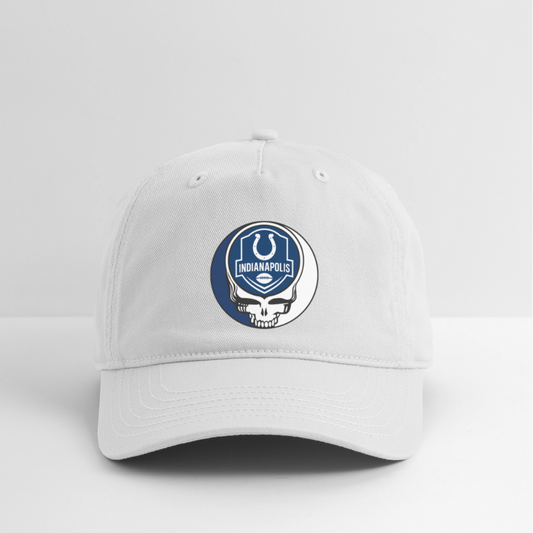 Gridiron Edition | Indianapolis Colts Stealie Baseball Dad Hat - white