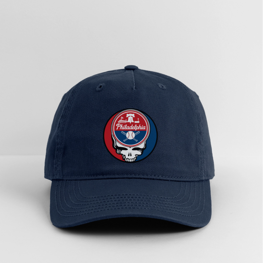 Ball Park Edition | Philadelphia Phillies Stealie Baseball Dad Hat - navy