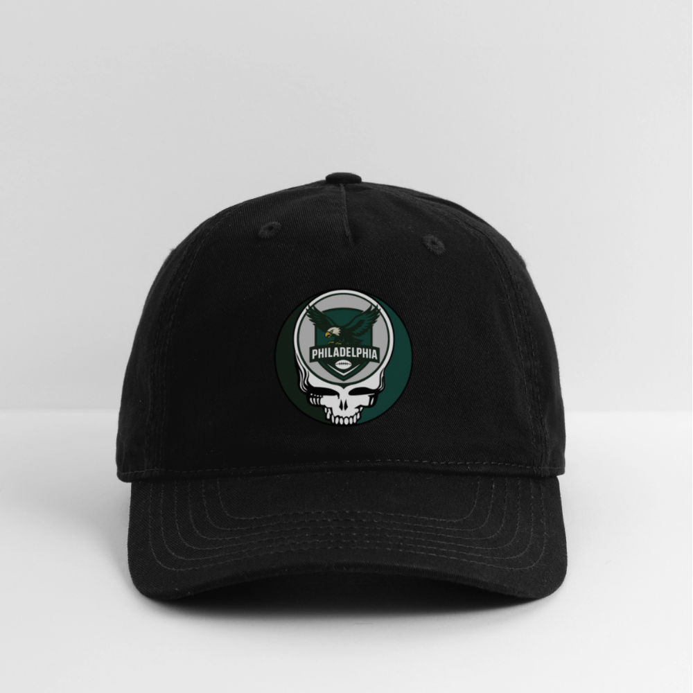Gridiron Edition | Philadelphia Eagles Stealie Baseball Dad Hat - black