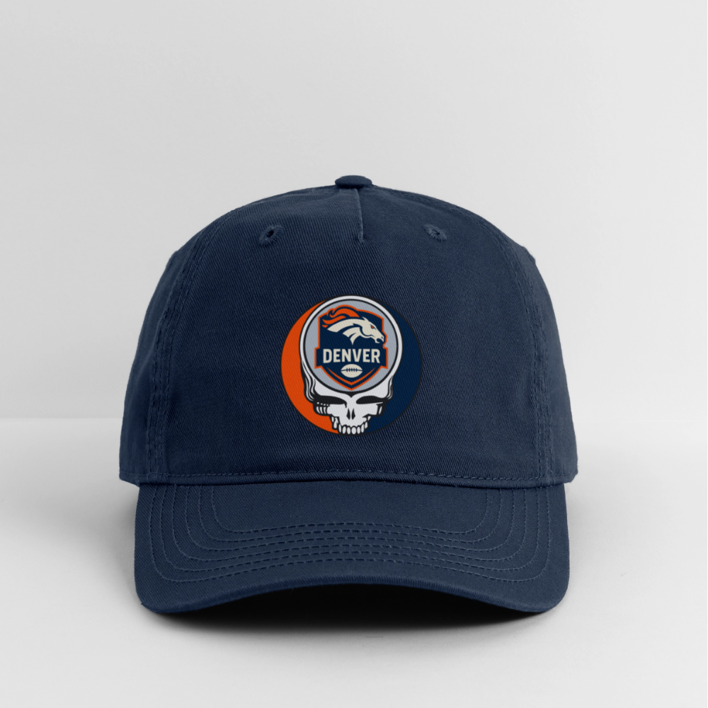 Gridiron Edition | Denver Broncos Stealie Baseball Dad Hat - navy