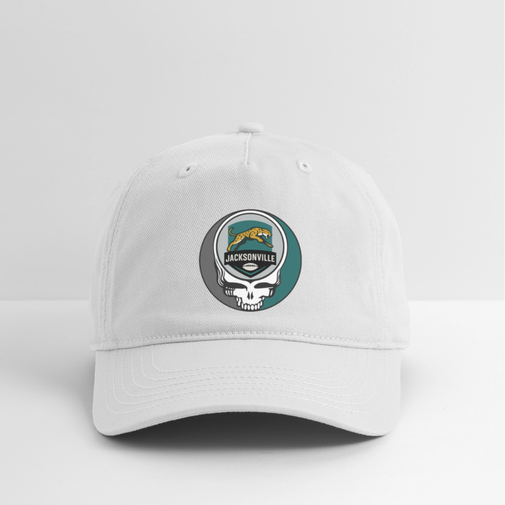 Gridiron Edition | Jacksonville Jaguars Stealie Baseball Dad Hat - white