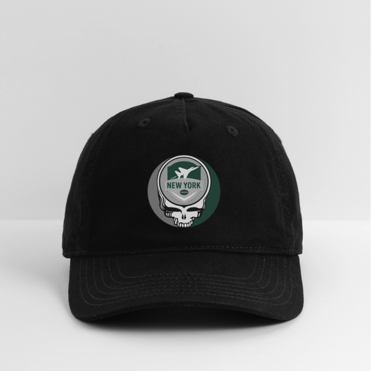 Gridiron Edition | New York Jets Stealie Baseball Dad Hat - black