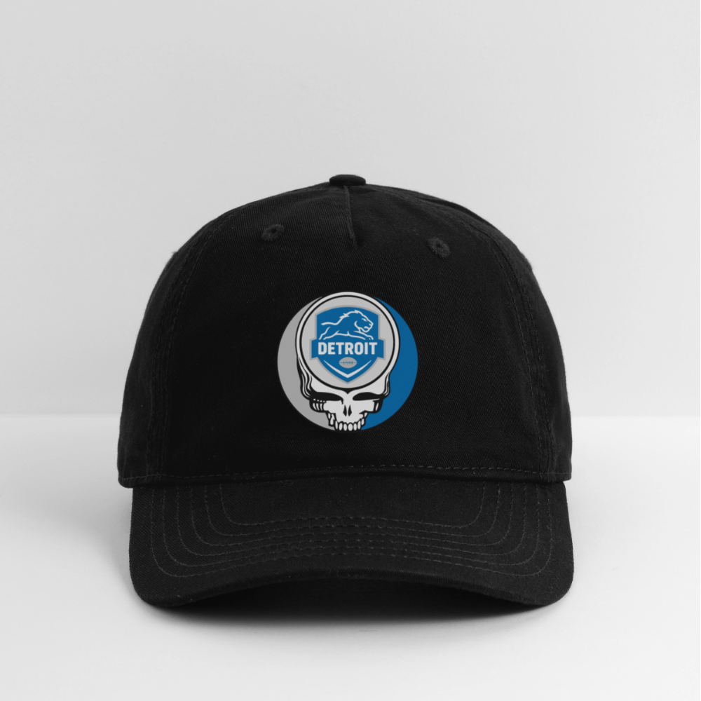 Gridiron Edition | Detroit Lions Stealie Baseball Dad Hat - black