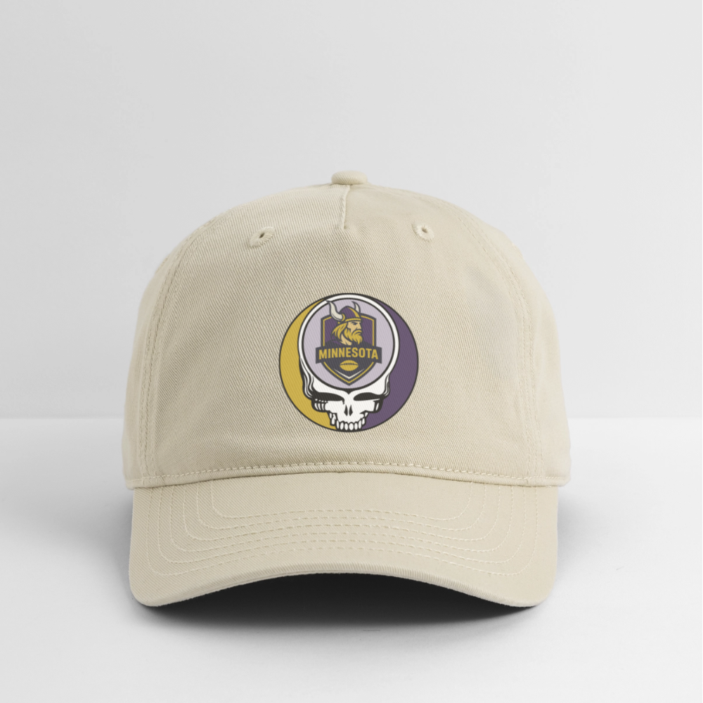 Gridiron Edition | Minnesota Vikings Stealie Baseball Dad Hat - khaki