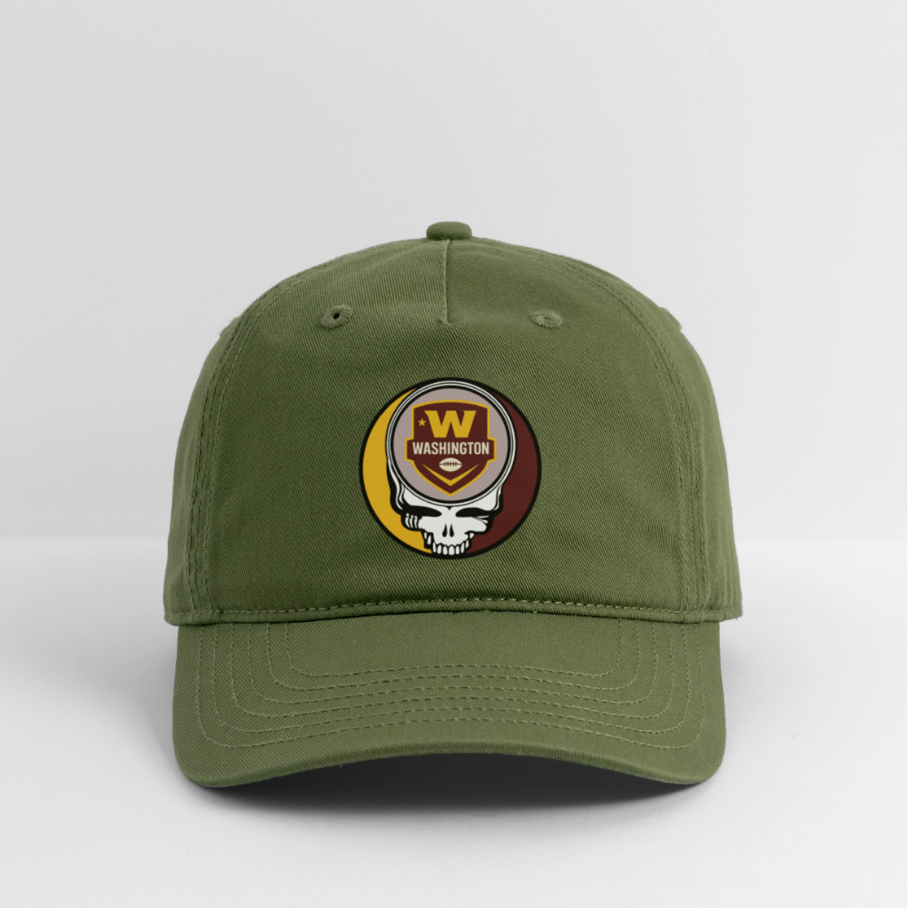 Gridiron Edition | Washington Commanders Stealie Baseball Dad Hat - olive green