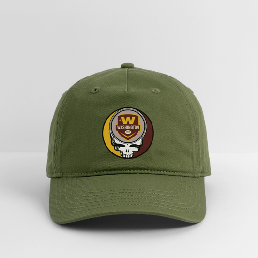 Gridiron Edition | Washington Commanders Stealie Baseball Dad Hat - olive green