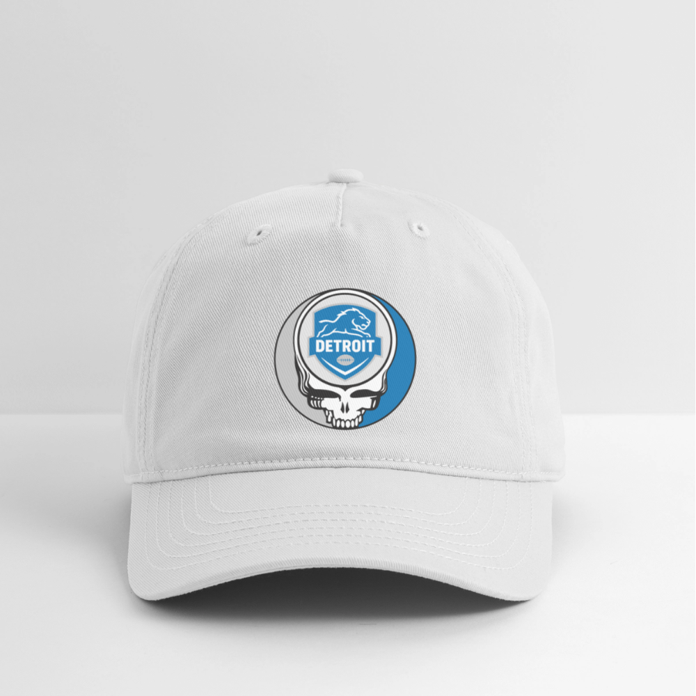 Gridiron Edition | Detroit Lions Stealie Baseball Dad Hat - white