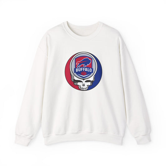 Buffalo Football Grateful Dead Stealie Crewneck Sweatshirt - NFL