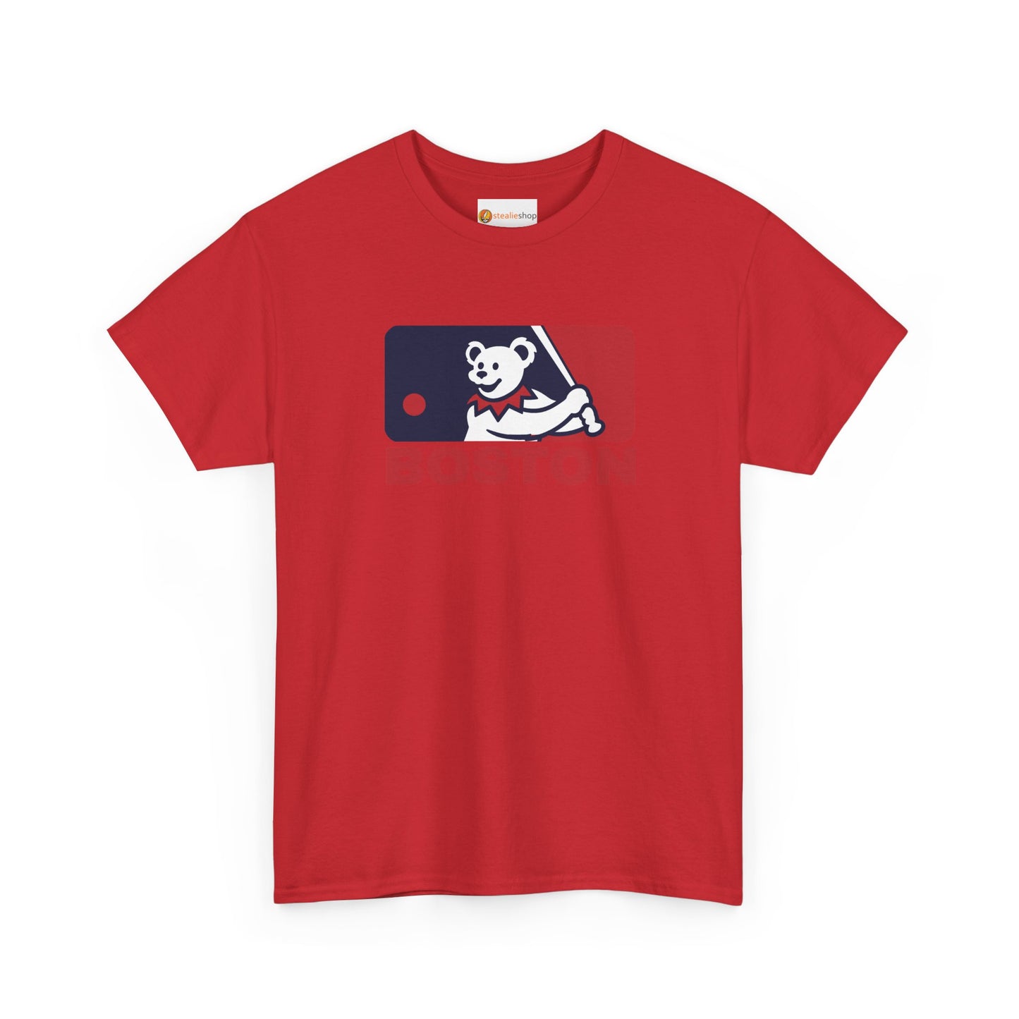Red Sox MLB Logo Grateful Dead Steal Your Face T-Shirt