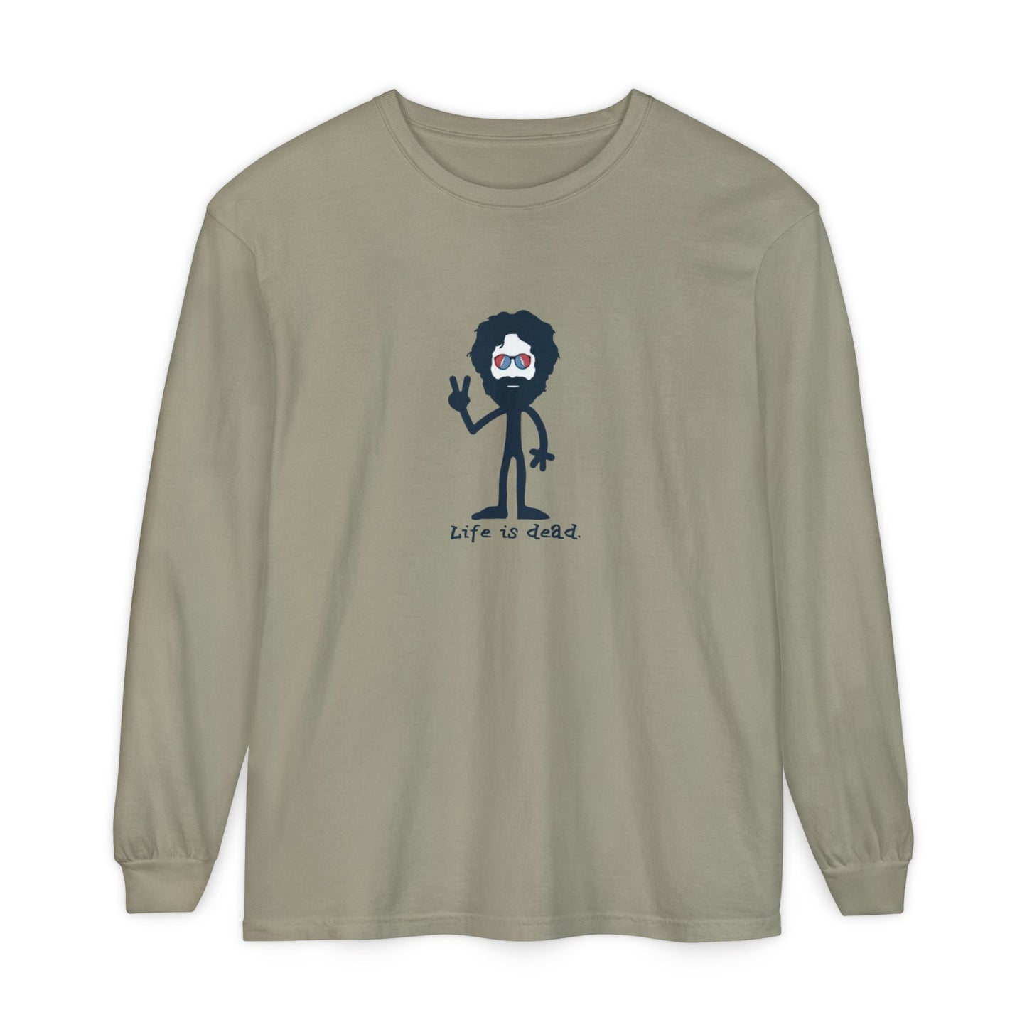 Peace Loving Jerry Vineyard Collection Garment-dyed Long Sleeve T-Shirt