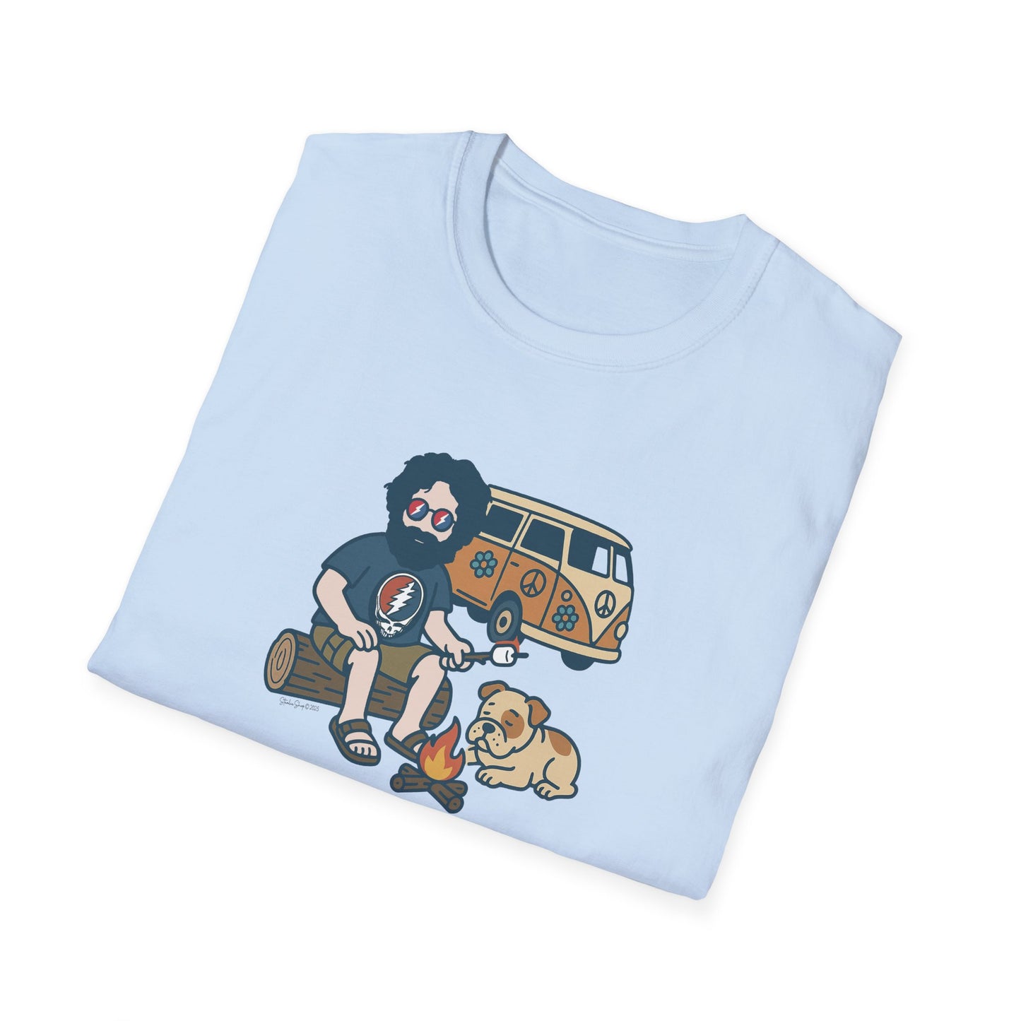 Campin' Jerry - Life is dead. Grateful Dead TShirt