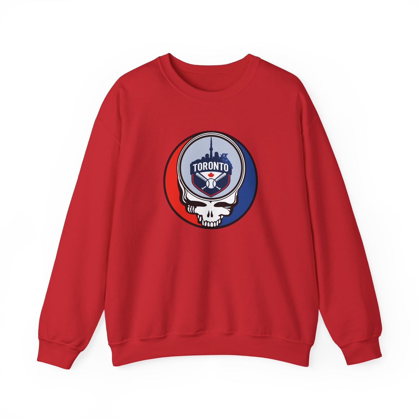 Toronto Blue Jays Stealie Grateful Dead Crewneck Sweatshirt - MLB