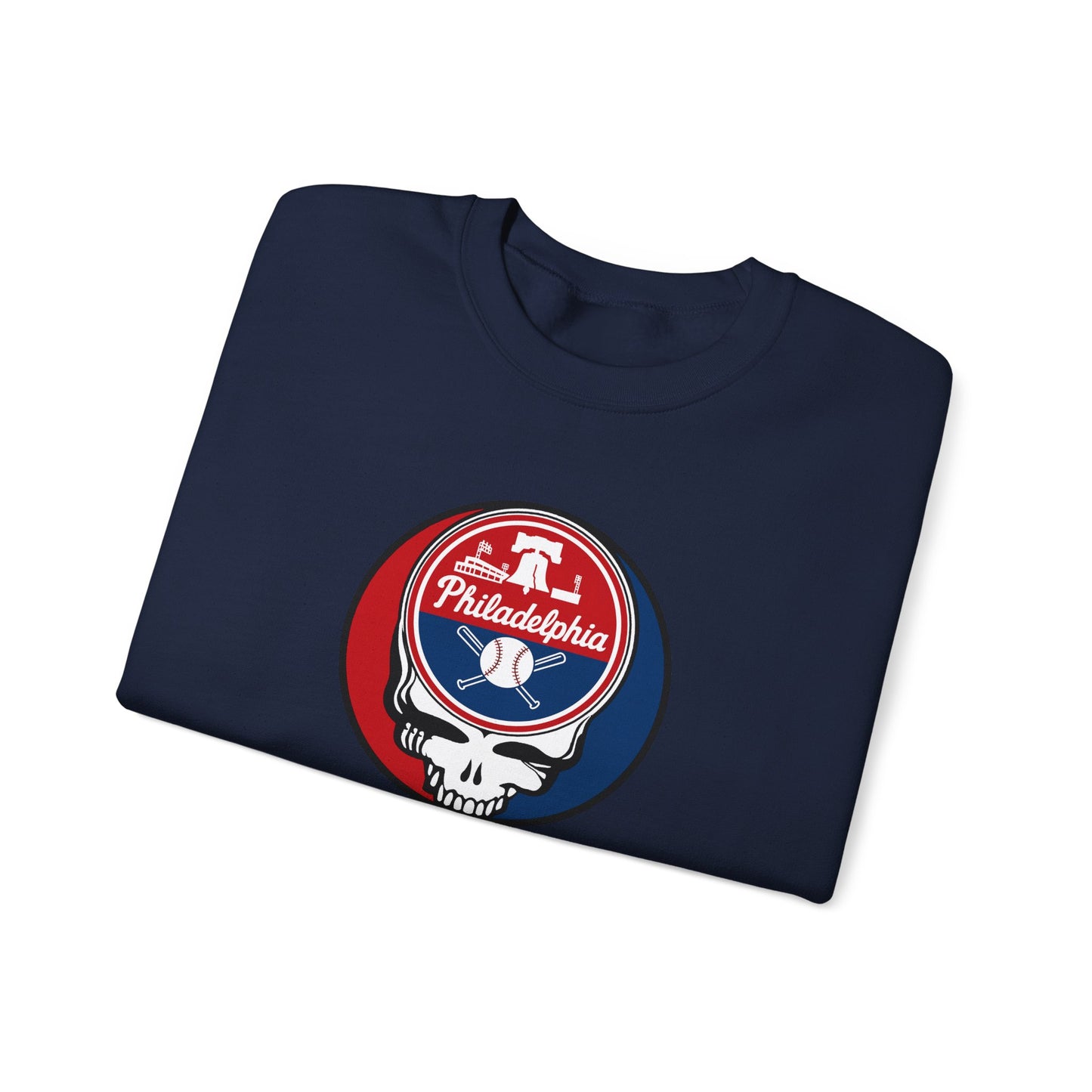 Philadelphia Phillies Grateful Dead Stealie Crewneck Sweatshirt - MLB