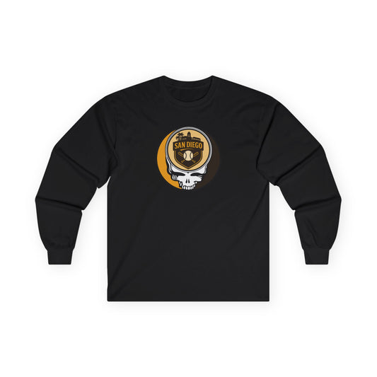San Diego Baseball Stealie Grateful Dead Long Sleeve Tee - MLB