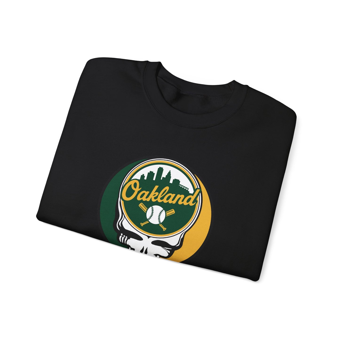 Oakland A's Stealie Grateful Dead Crewneck Sweatshirt - MLB