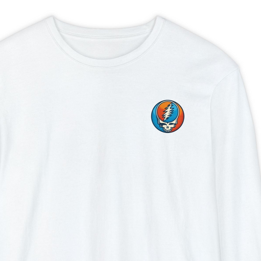 Twisted Stealie Grateful Dead Vineyard Collection Garment-dyed Two-Sided Long Sleeve T-Shirt