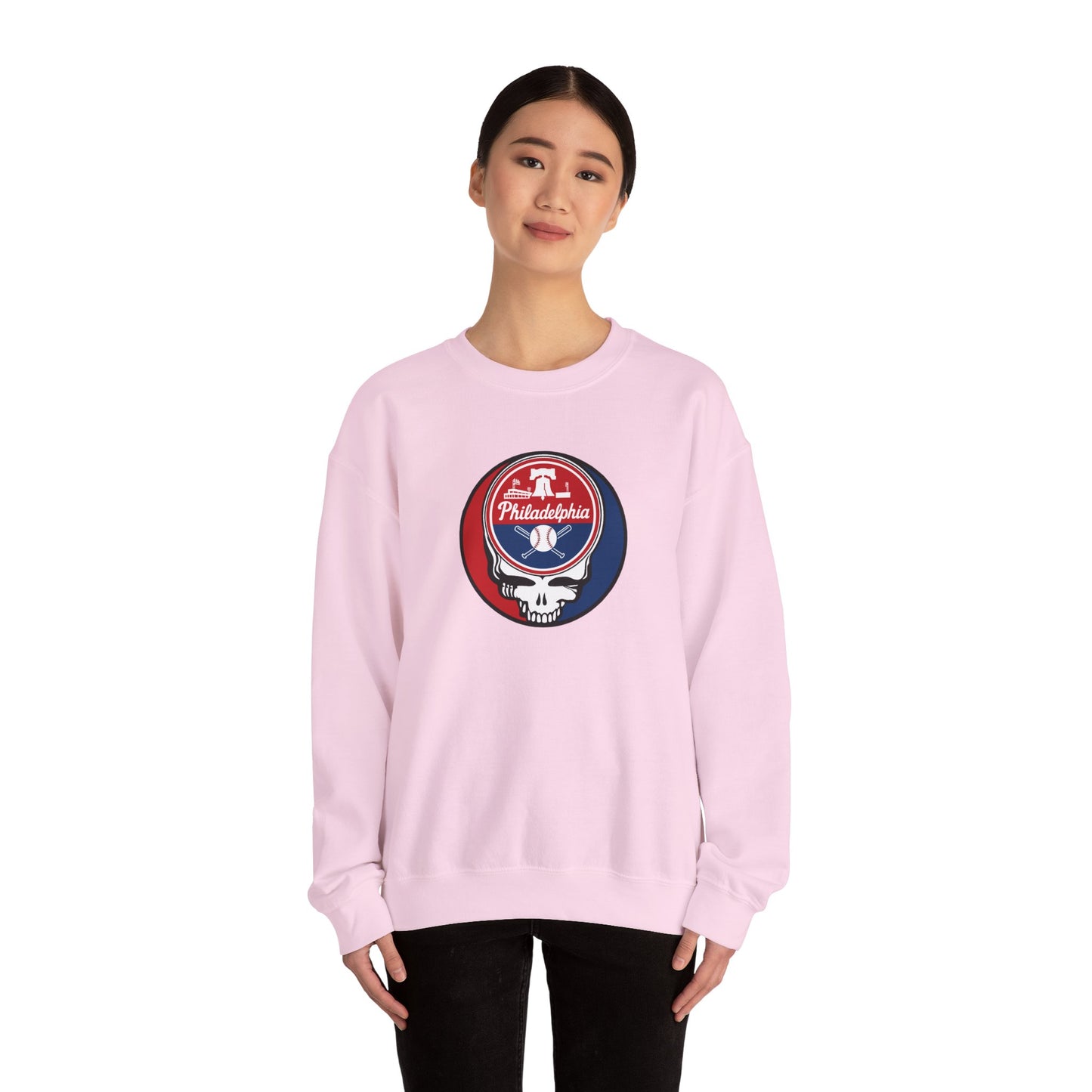 Philadelphia Phillies Grateful Dead Stealie Crewneck Sweatshirt - MLB