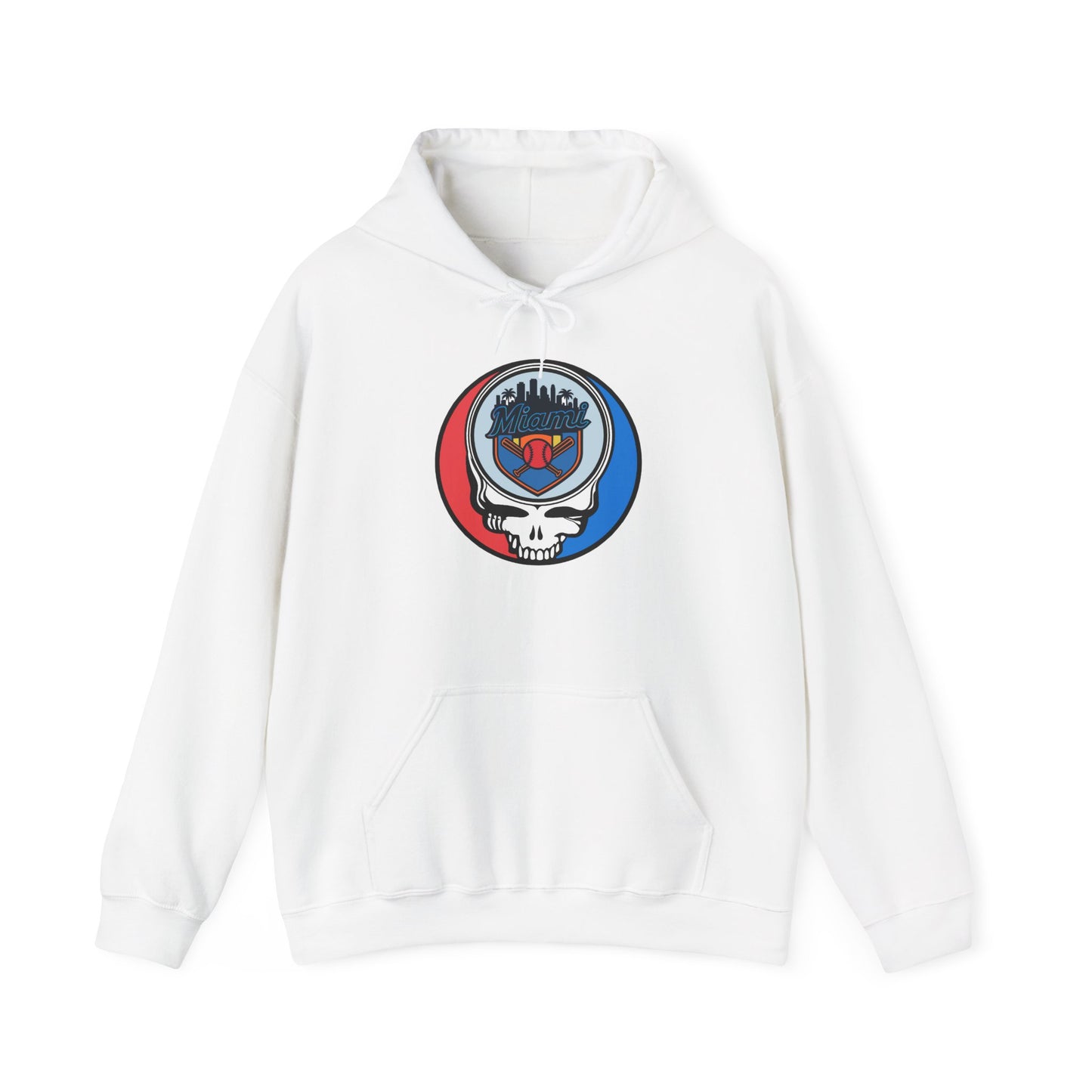 Miami Marlins Grateful Dead Unisex Heavy Blend Hoodie - Hooded Sweatshirt
