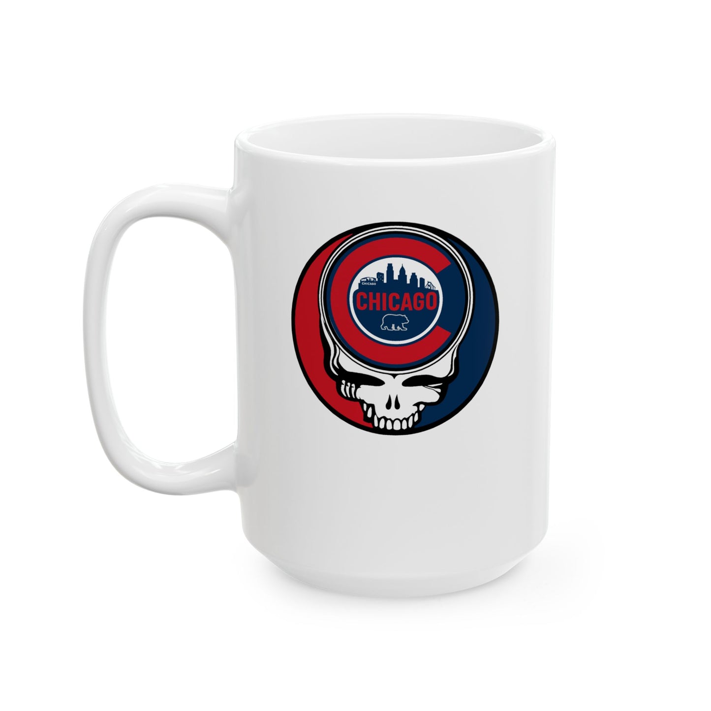 Chicago Cubs Stealie Ceramic Mug - MLB