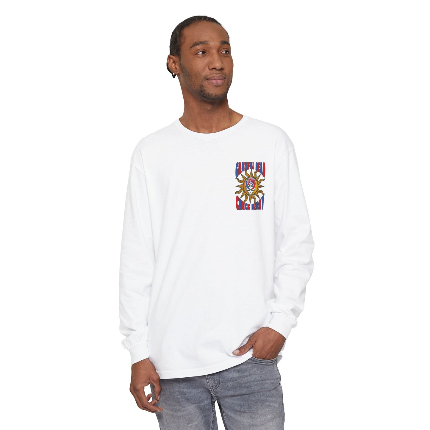 Grateful Dead and Chuck Berry Two-Sided Concert Tee - Vineyard Collection Garment-Dyed Long Sleeve