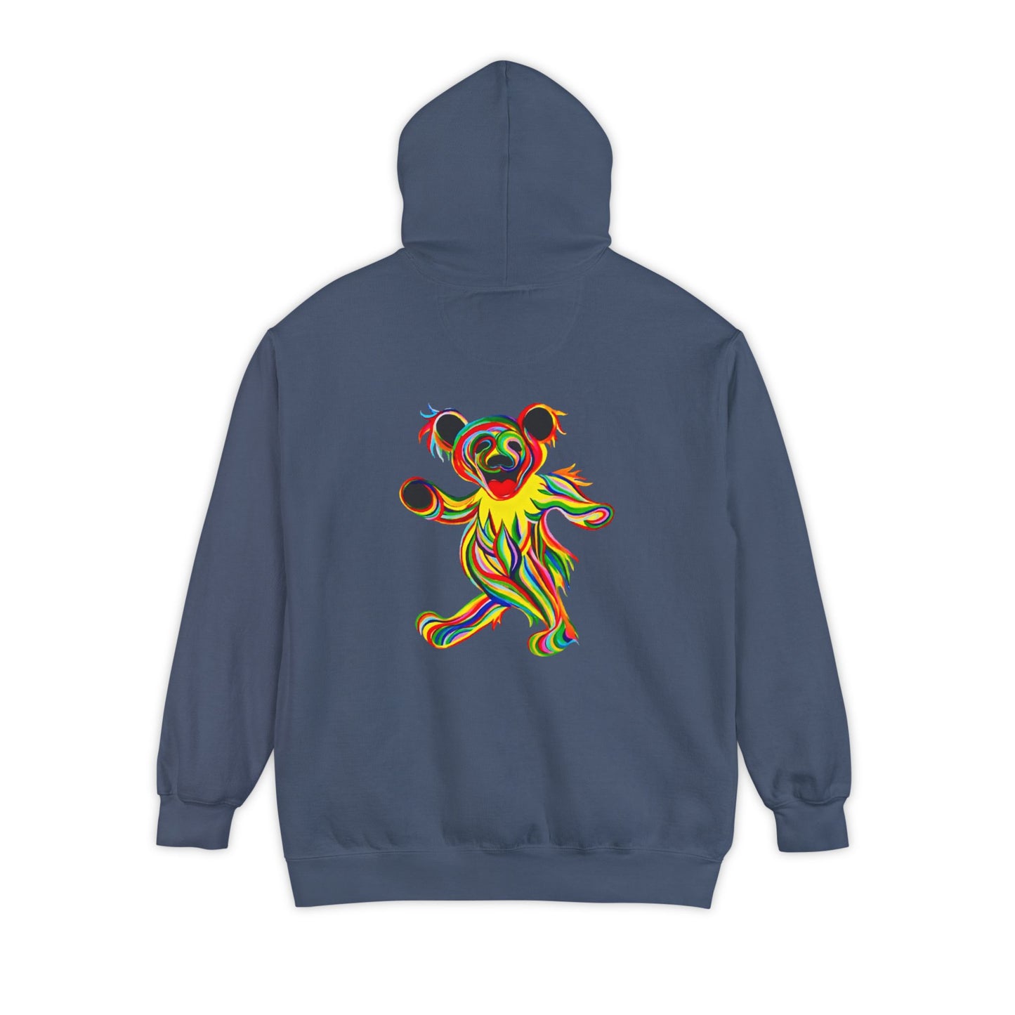 Tie-Dye Bear Vineyard Collection Unisex Garment-Dyed Hoodie