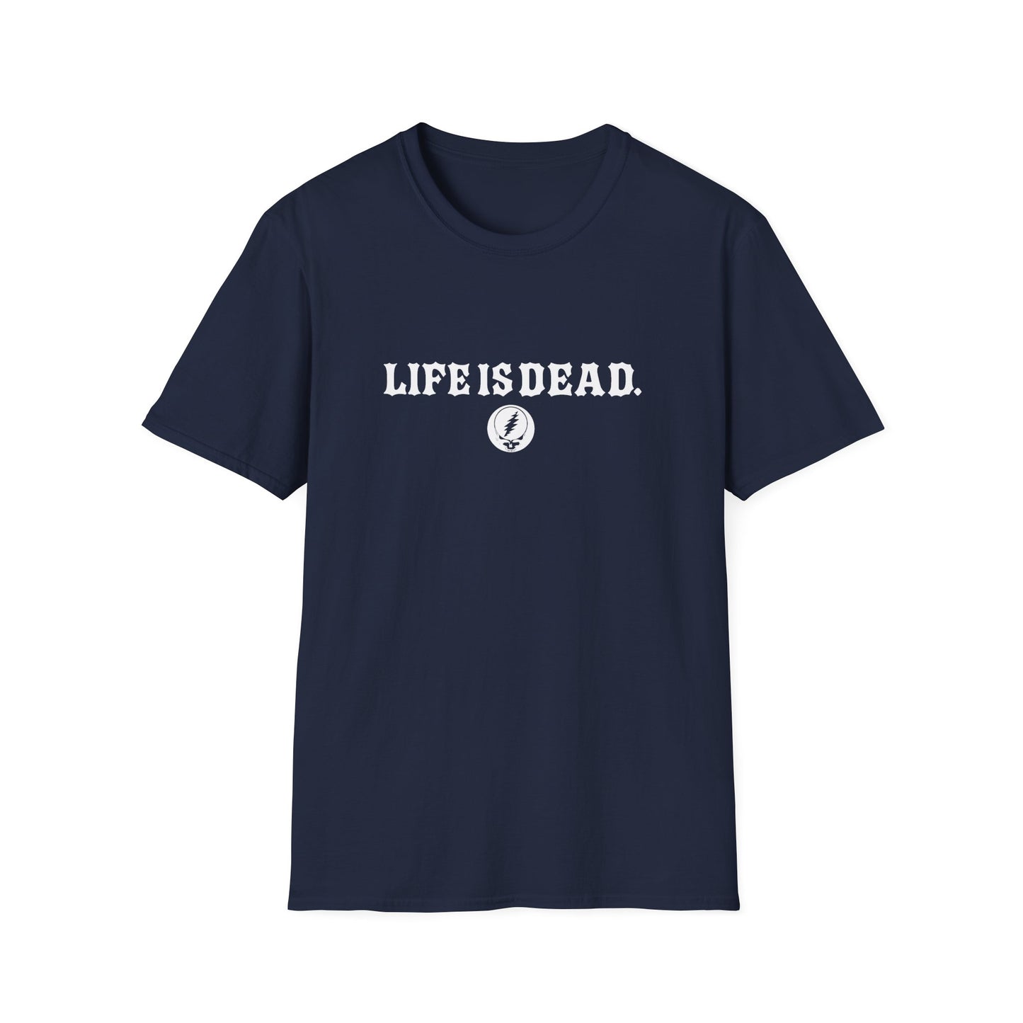 Shreddin' Jerry - Life is dead. Two-Sided Print Grateful Dead TShirt