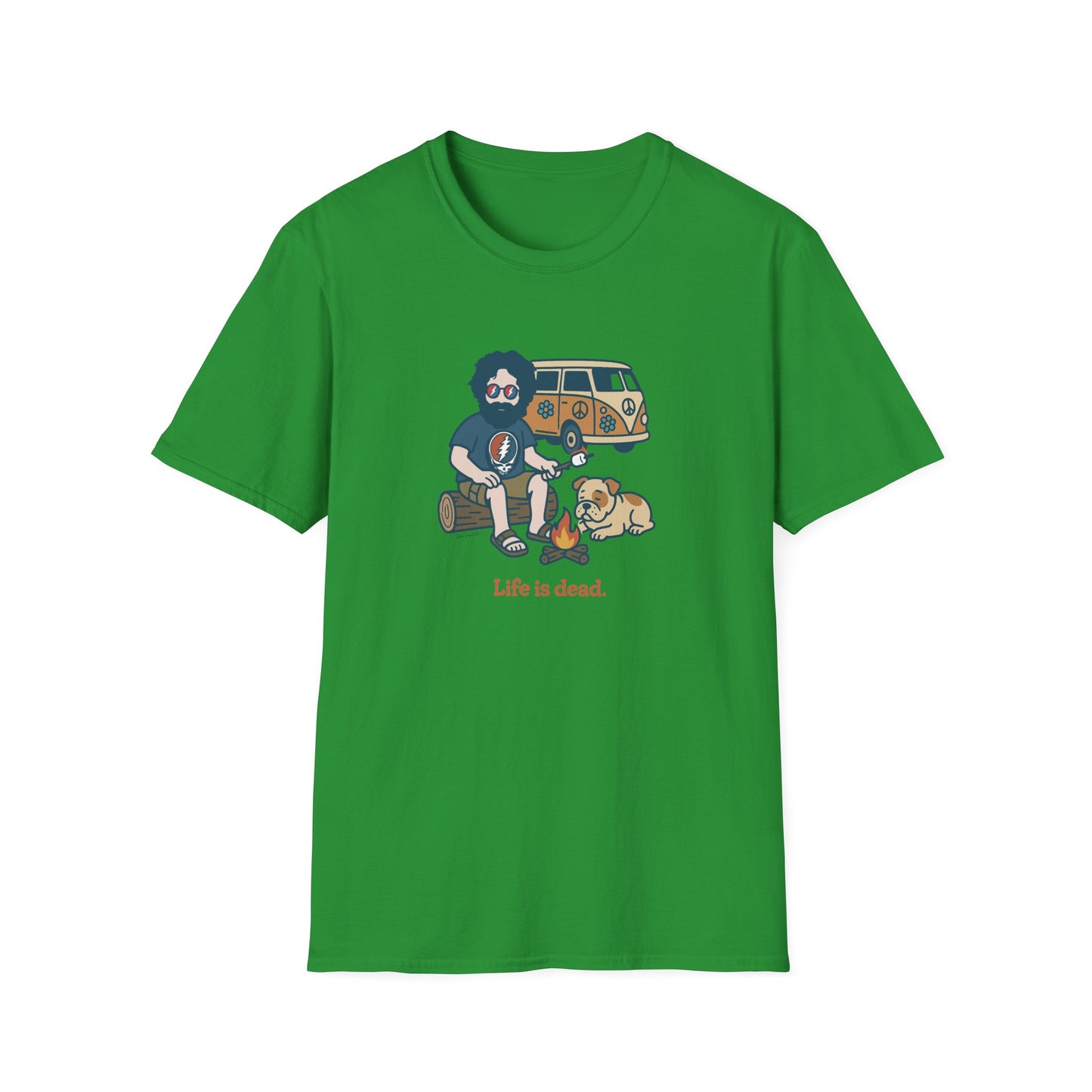 Campin' Jerry - Life is dead. Grateful Dead TShirt