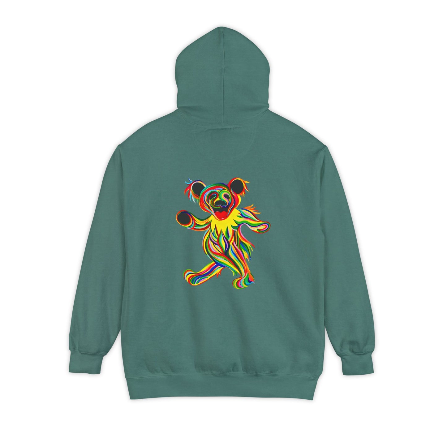 Tie-Dye Bear Vineyard Collection Unisex Garment-Dyed Hoodie