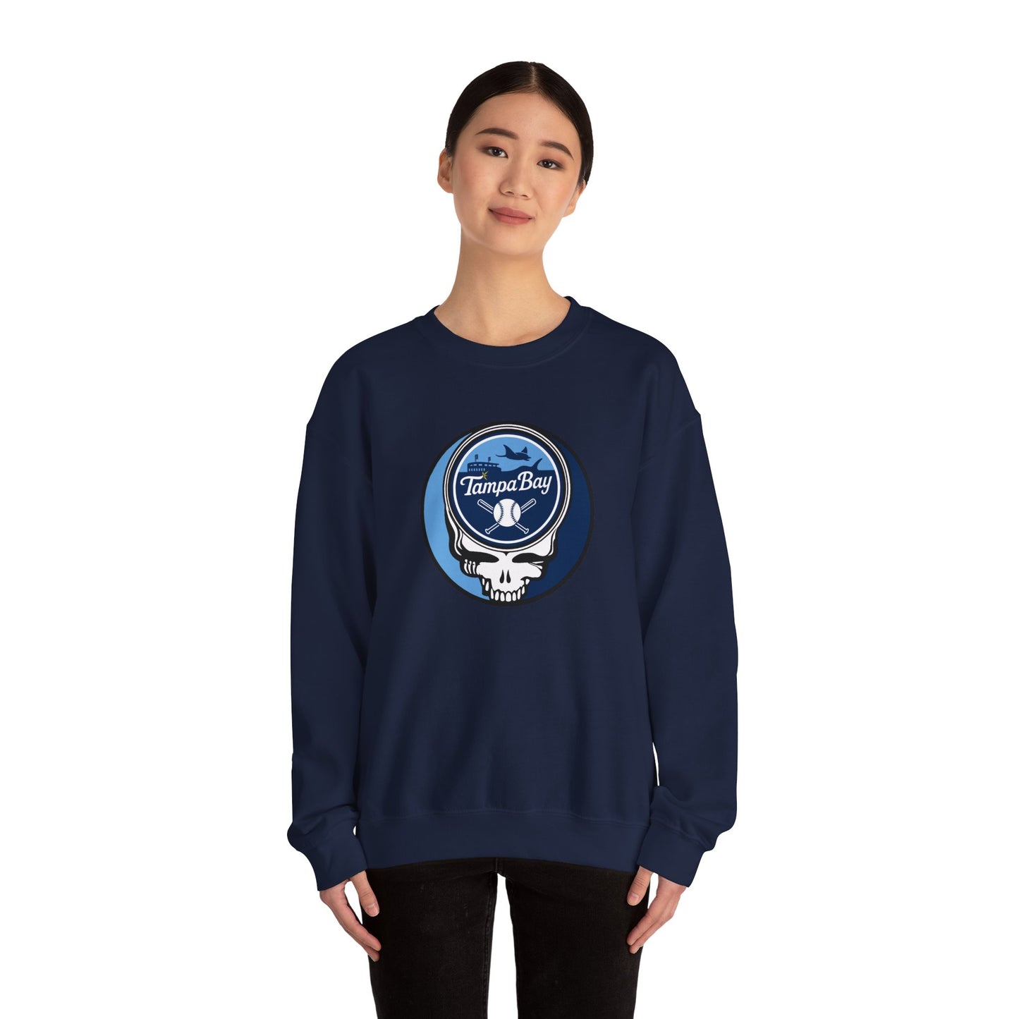 Tampa Bay Baseball Stealie Grateful Dead Crewneck Sweatshirt - MLB