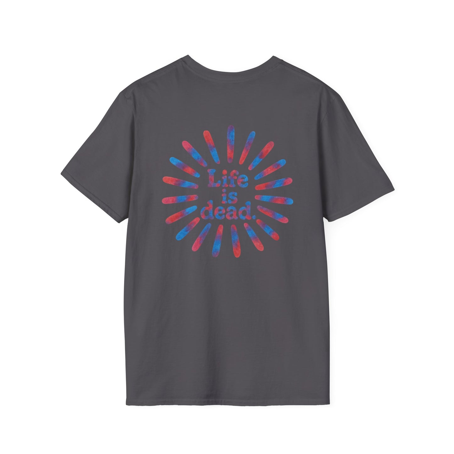 Tie Dye Sunburst and Jerry Life is dead. Grateful Dead T-Shirt