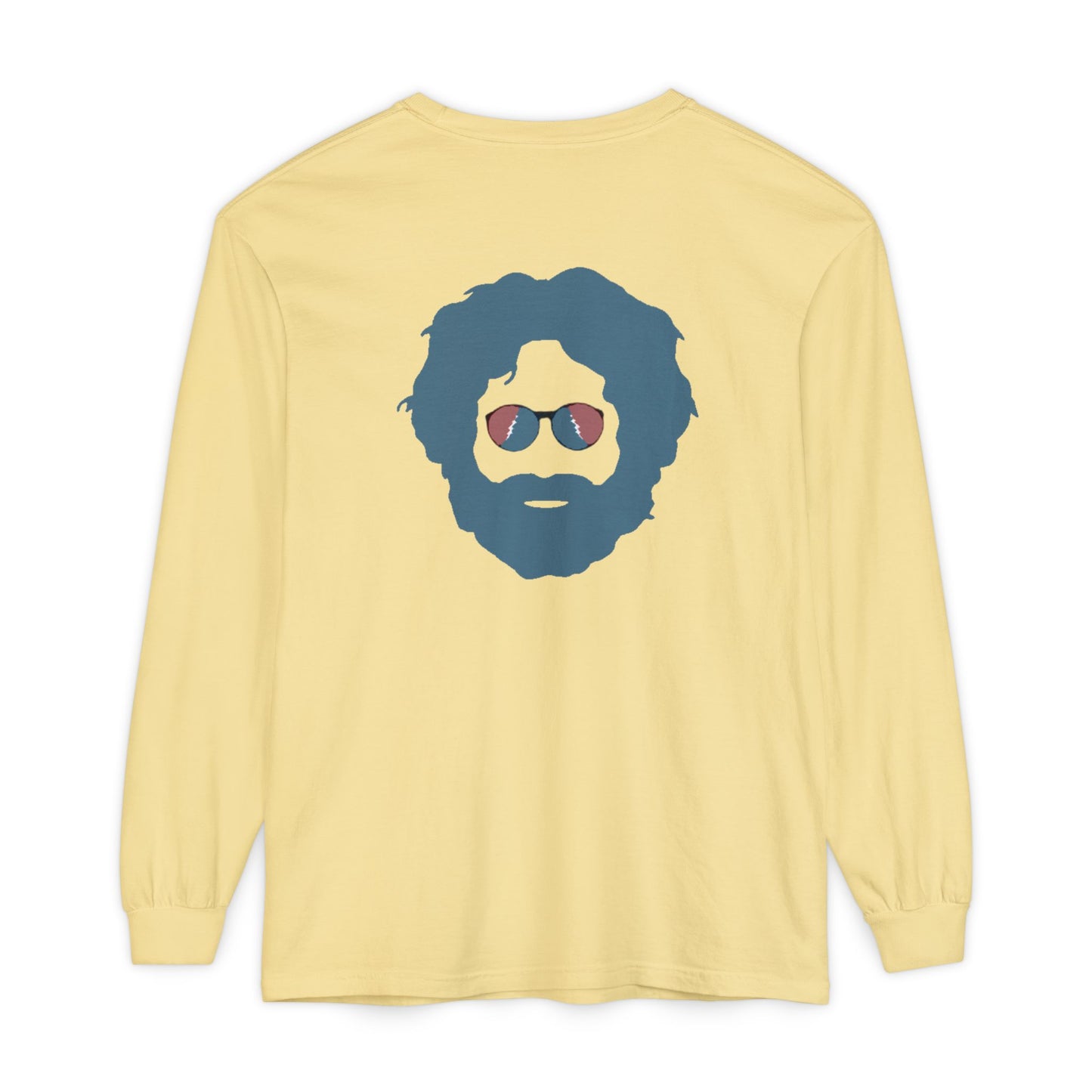 Grateful Dead Jerry Garcia Two-Sided Vineyard Collection Garment-dyed Long Sleeve T-Shirt