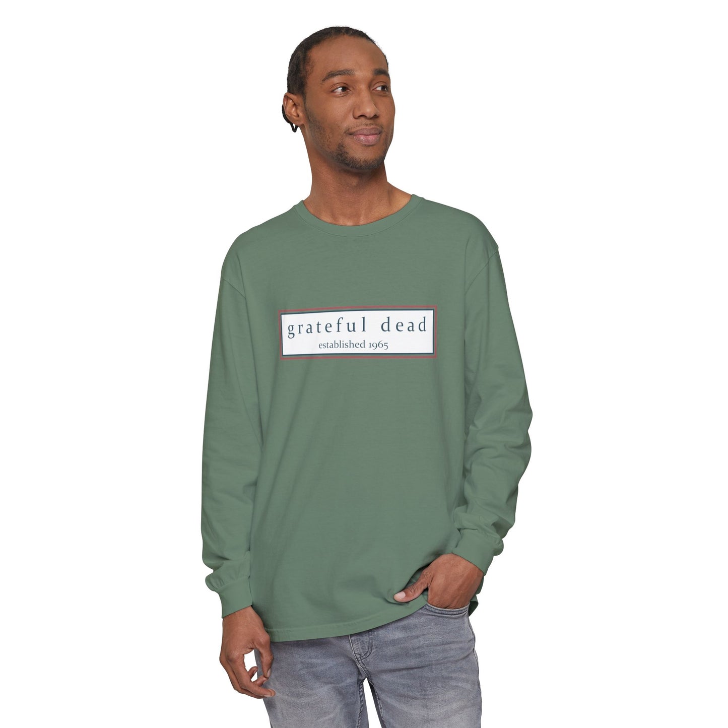 Grateful Dead Dancing Bear Two-Sided Vineyard Collection Garment-dyed Long Sleeve T-Shirt