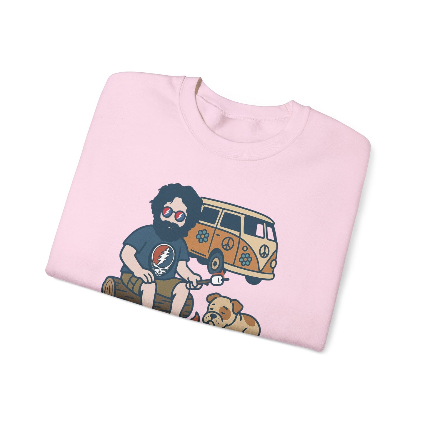 Jerry and Frank are Camping | Life is dead. Crewneck Sweatshirt