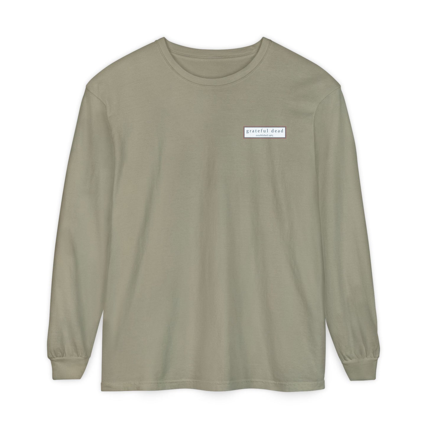 Grateful Dead Jerry Garcia Two-Sided Vineyard Collection Garment-dyed Long Sleeve T-Shirt