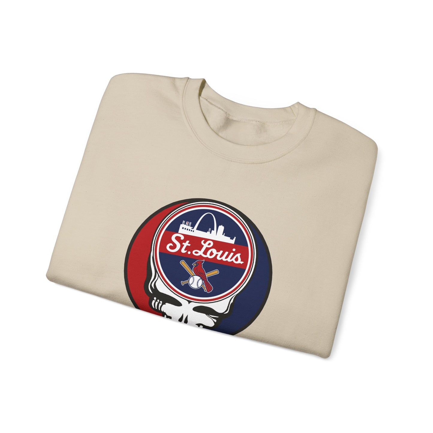 St. Louis Cardinals Stealie Grateful Dead Crewneck Sweatshirt - MLB
