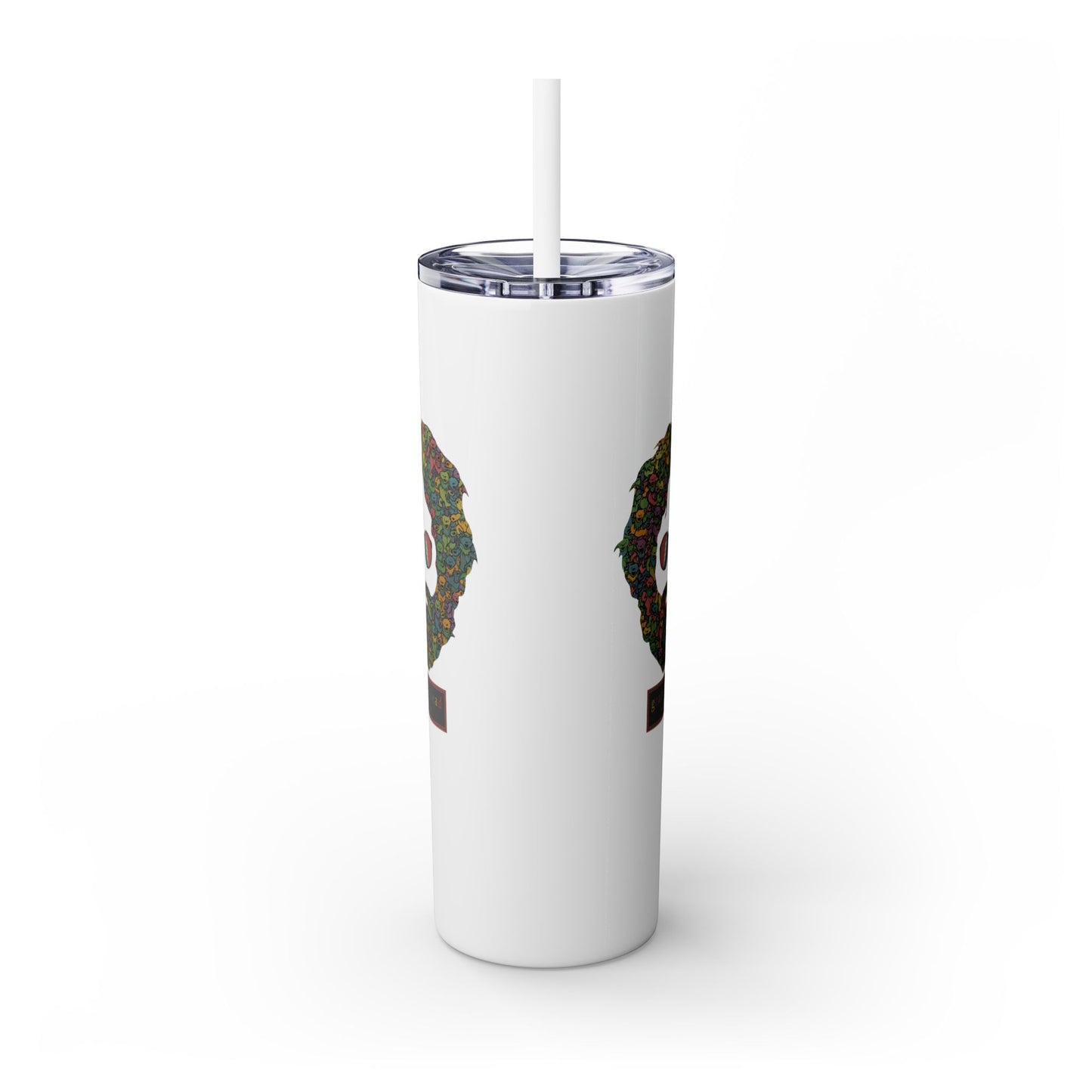 Dancing Bears Jerry - Life is dead. Skinny Tumbler with Straw, 20oz