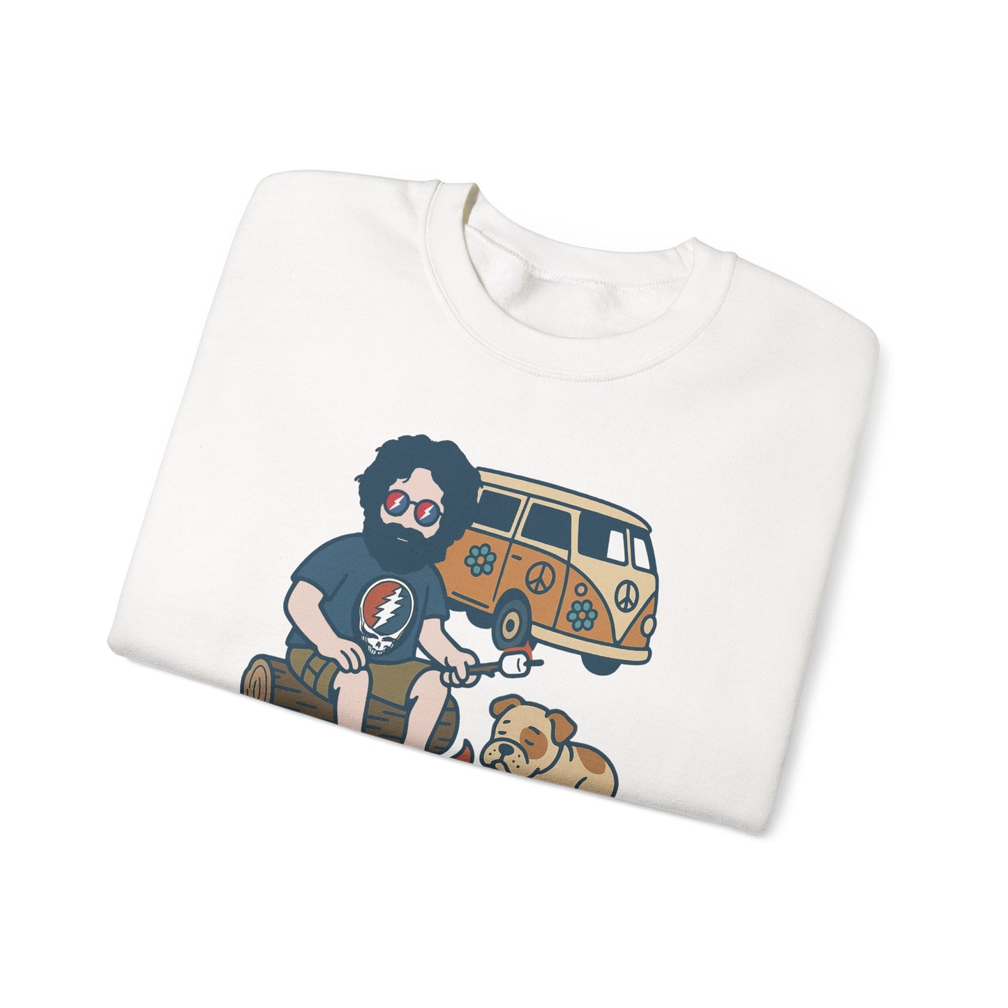 Jerry and Frank are Camping | Life is dead. Crewneck Sweatshirt