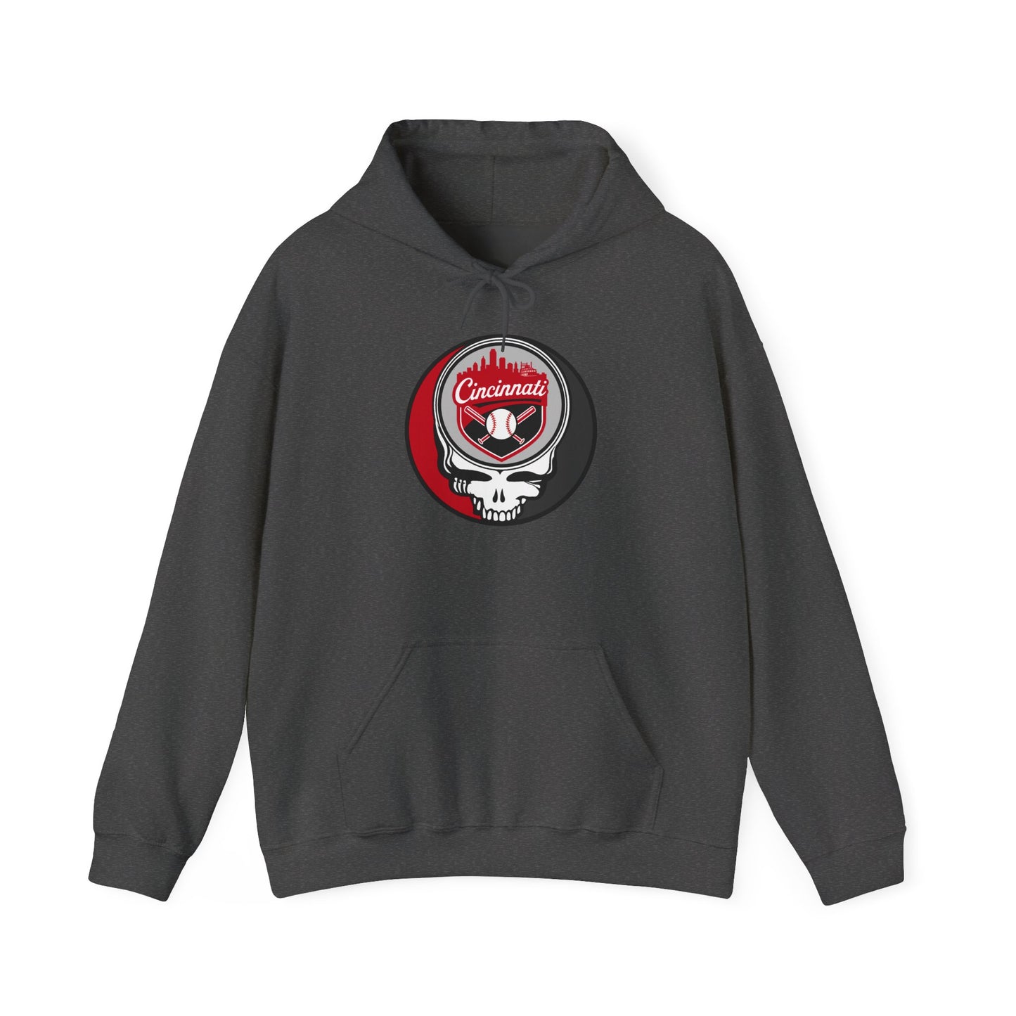 Cincinnati Reds Grateful Dead Unisex Heavy Blend Hoodie - Hooded Sweatshirt