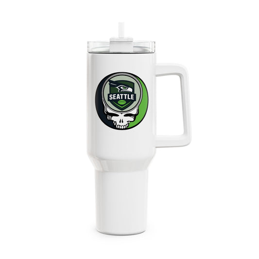 Seattle Football Stealie "Fat Man" Tumbler, Double Insulated 40oz Travel Mug