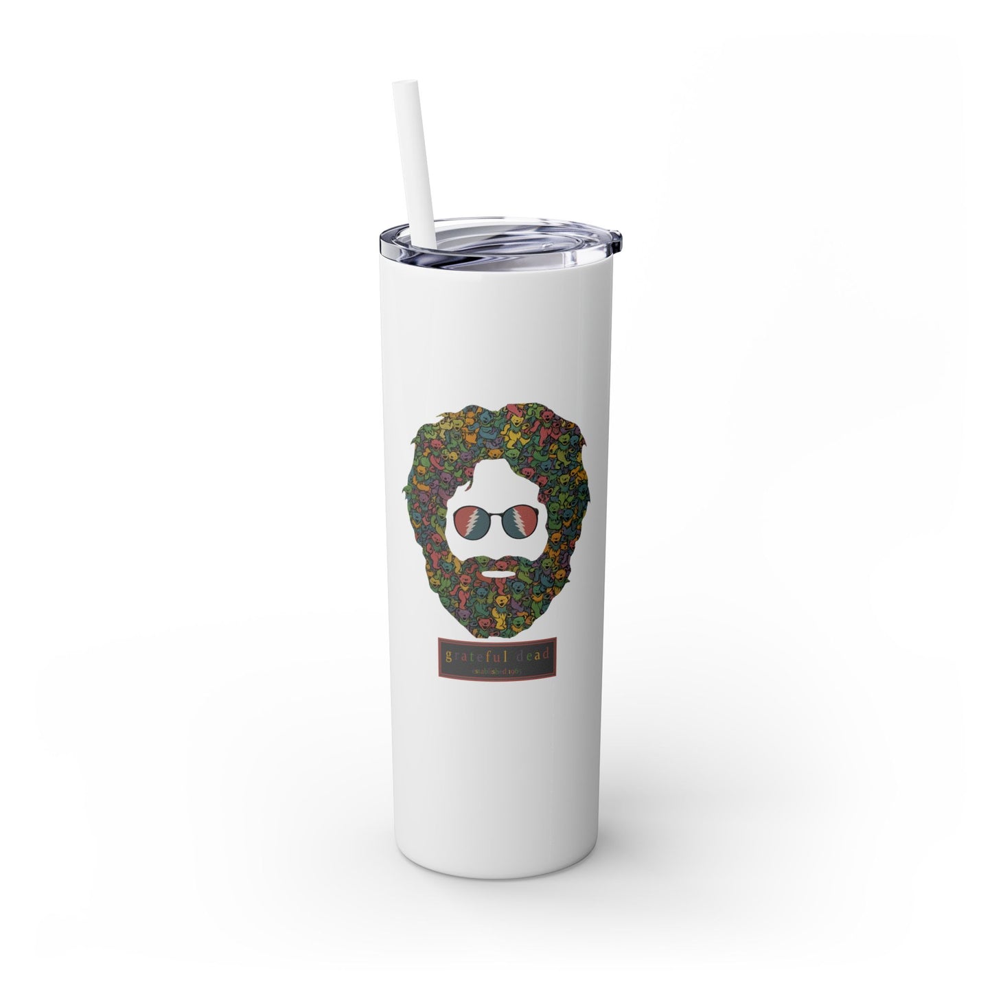 Dancing Bears Jerry - Life is dead. Skinny Tumbler, 20oz