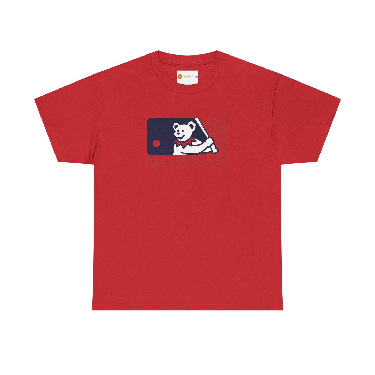 Red Sox MLB Logo Grateful Dead Steal Your Face T-Shirt