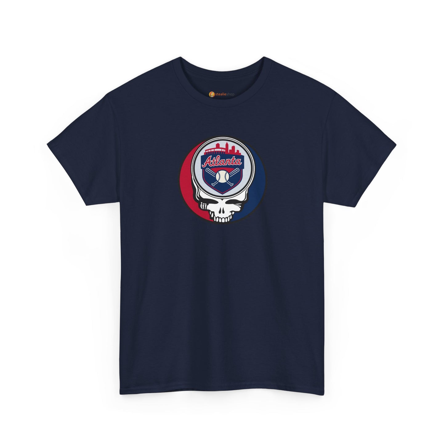 Atlanta Braves Grateful Dead Steal Your Face T-Shirt - MLB
