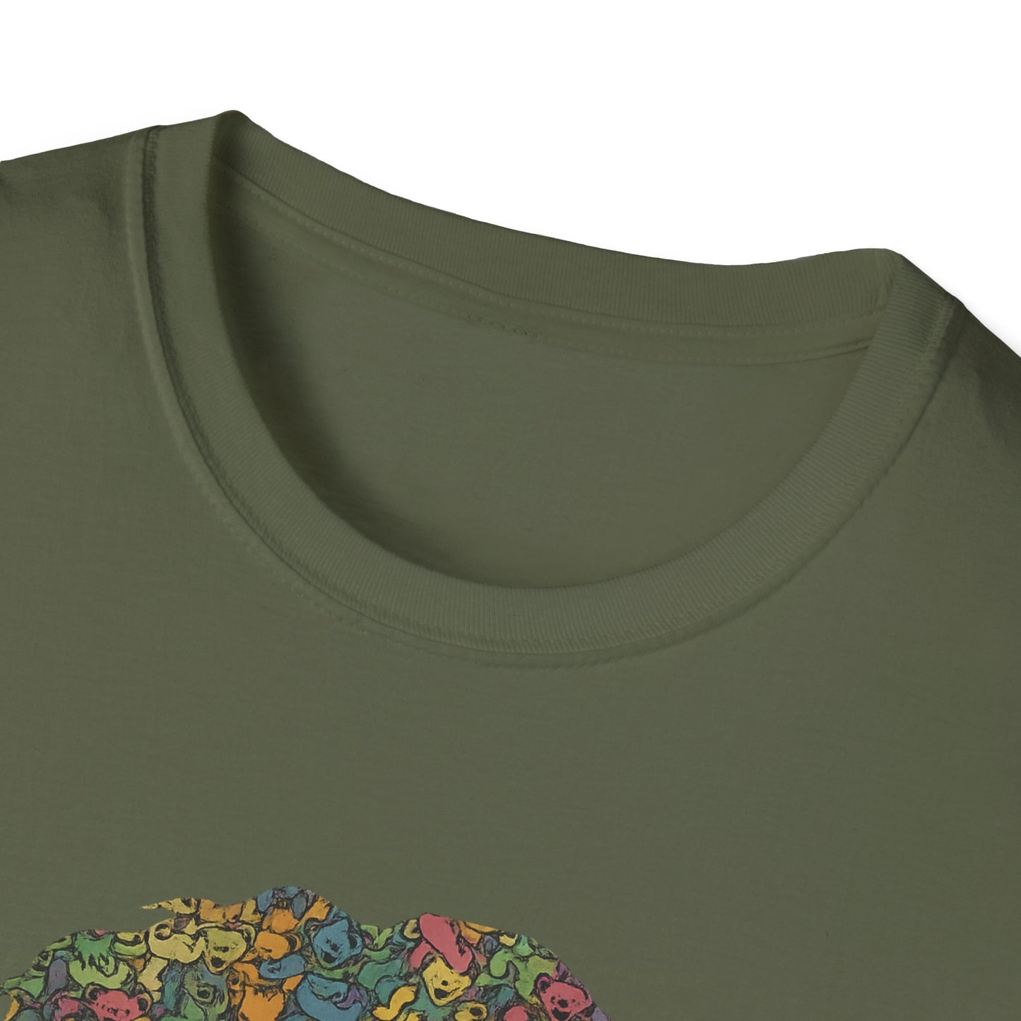Jerry Garcia Dancing Bears Face - Vineyard Collection Grateful Dead TShirt